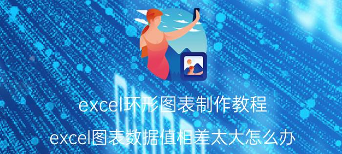 excel环形图表制作教程 excel图表数据值相差太大怎么办？